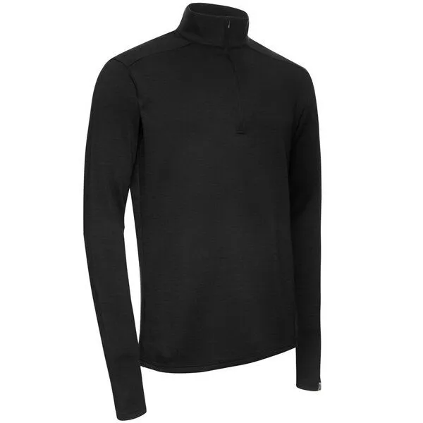 Kaipara - Merino Sportswear Kaipara - Merino Sportswear Merino Zip-Neck Regularfit 250 Herren, Schwarz, – Produktbild 2 von 2