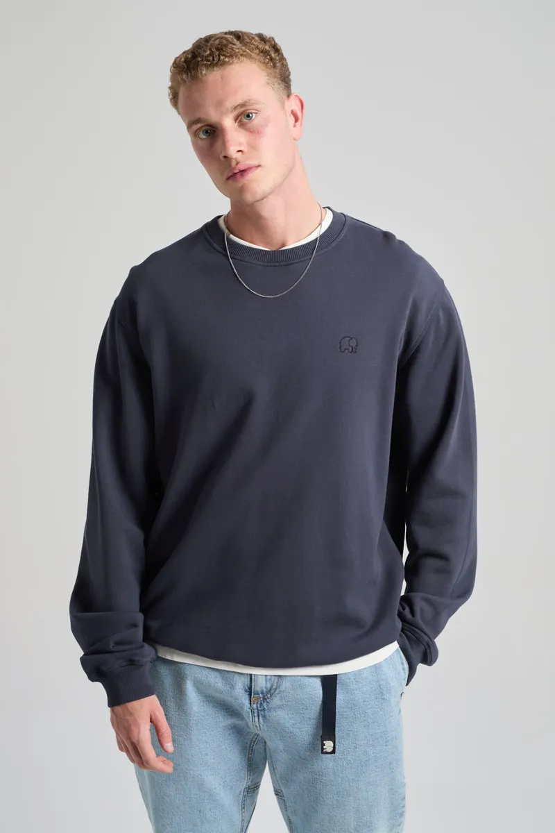 Trendsplant Trendsplant Herren vegan Sweatshirt Essential Parisian Blue, Extra dunkelblau, – Produktbild 2 von 2