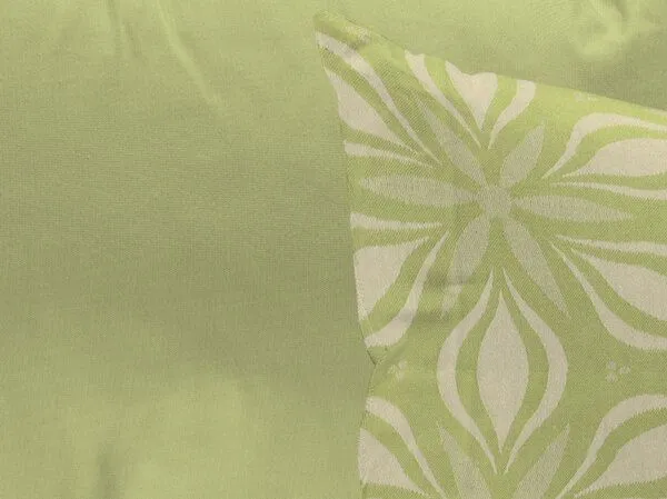 Nature by Adam Nature by Adam Kissenhülle aus 100% Bio-Baumwolle - Made in Germany - Retro Floret, Hellgrün, – Produktbild 4 von 4