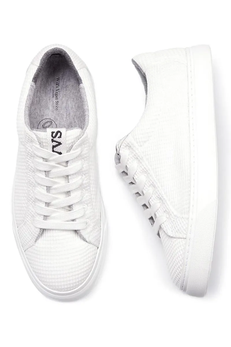 Will's Vegan Store Will's Vegan Store Herren vegan Sneakers Ldn Biologisch Abbaubar Weiß, Weiß, – Produktbild 1 von 2