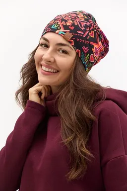 KOKOworld Mütze Basic – Klassische Beanie – Warm – Baumwolle mit Elasthan – Farbenfrohes Print KOKOworld – 100% in der EU fair produziert – Produktbild 1 von 1