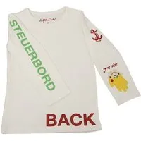 Lefti Links Longsleeve Steuerbord & Backbord, Weiss, – Produktbild 1 von 2