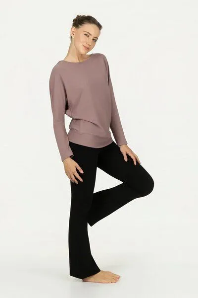 Urban Goddess Urban Goddess Budhi Yoga Langarm Shirt, Fireclay (braun), – Produktbild 3 von 4