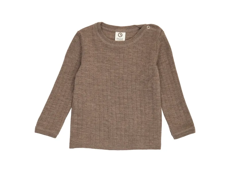 Müsli by Green Cotton Müsli by Green Cotton Baby Langarmshirt SW rip, Braun, – Produktbild 1 von 2