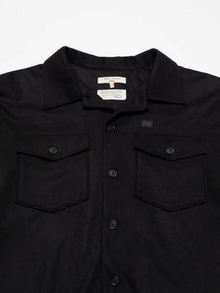 Nudie Jeans Nudie Jeans Vincent Solid Board Shirt für Herren, Schwarz, – Produktbild 2 von 3
