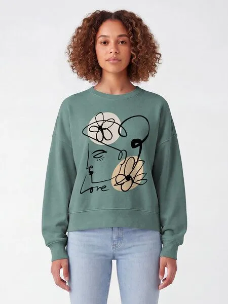 watapparel watapparel Sweatshirt Frauen Self love, Green bay, – Produktbild 2 von 2