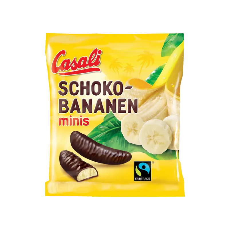 Casali Casali Schokobananen minis, 100 Gramm Beutel – Produktbild 1 von 1