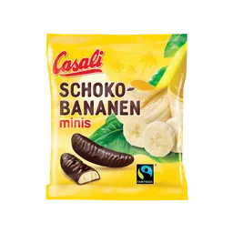 Casali Casali Schokobananen minis, 100 Gramm Beutel – Produktbild 1 von 1