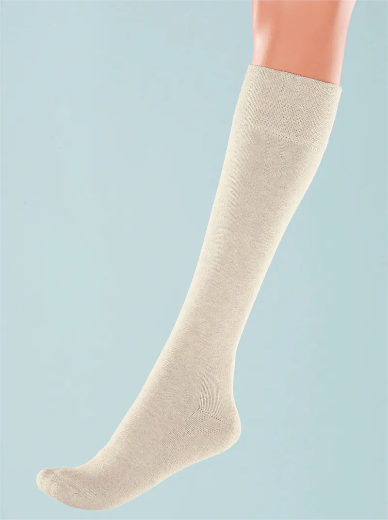 wäschepur Kniestrümpfe beige, Beige, – Produktbild 1 von 1