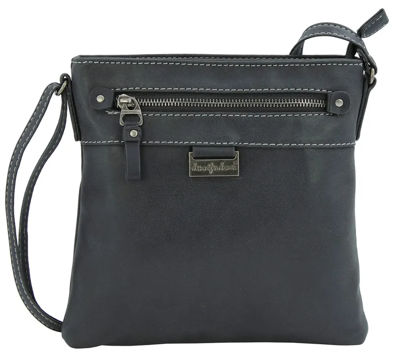 J JONES JENNIFER JONES Umhängetasche - Kleine elegante Damen Schultertasche - Crossbody Bag, leicht, Schwarz, – Produktbild 1 von 4