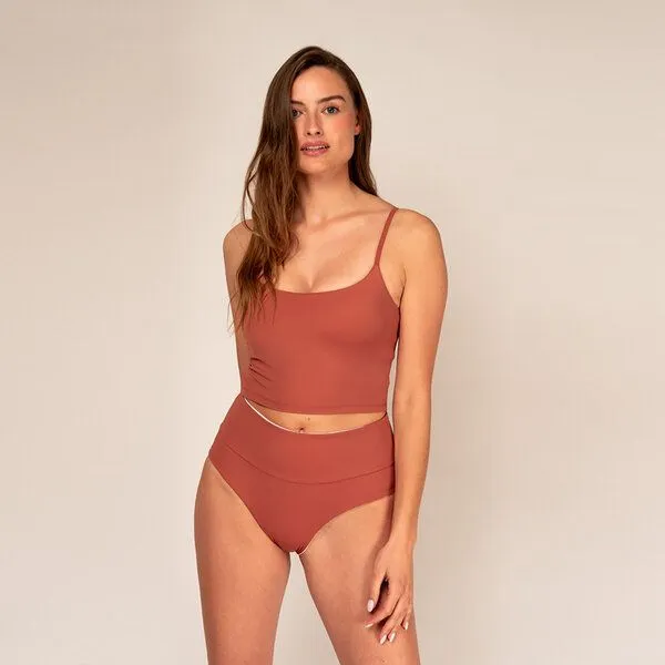 Woodlike Ocean Woodlike Ocean Evolve Long Top - white / rose brown / lila, Braun, – Produktbild 4 von 4