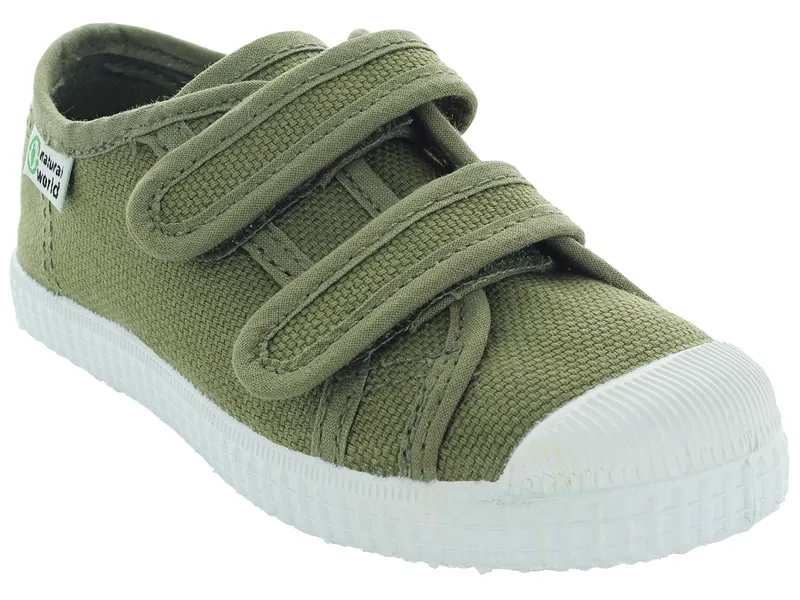 Natural World Natural World Kinder Schuhe Sneaker mit Klettverschluss, Grün, – Produktbild 1 von 1