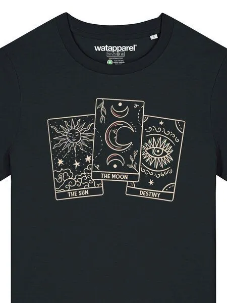 watapparel watapparel T-Shirt Frauen Tarot Set, Black, – Produktbild 3 von 3