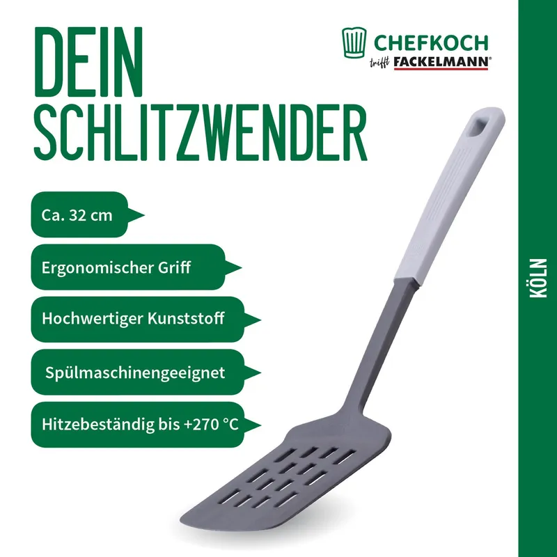 Chefkoch trifft Fackelmann Chefkoch trifft Fackelmann Schlitzwender Köln, 32cm – Produktbild 3 von 3