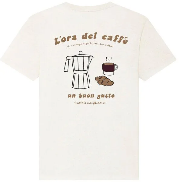 Kultgut Kultgut Artdesign - Shirt aus recycelter Biobaumwolle / Caffé, Natur, – Produktbild 3 von 4
