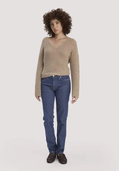 hessnatur hessnatur Jeans LEA Mid Rise Slim aus Bio-Denim, Pure blue, – Produktbild 1 von 3