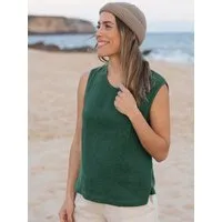FUXBAU FUXBAU Frauen Leinentop, Grün, – Produktbild 1 von 1