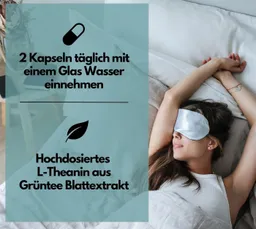 L-Theanin Komplex Kapseln mit Magnesium, Ashwagandha & Vitamin B6 Kapseln, 117 g – Produktbild 1 von 1