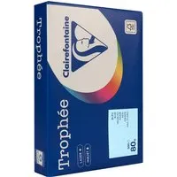 Clairefontaine 500 Blatt Clairfontaine Farbiges Kopierpapier "Trophee" 80 g/m², DIN A4, hellblau – Produktbild 1 von 1