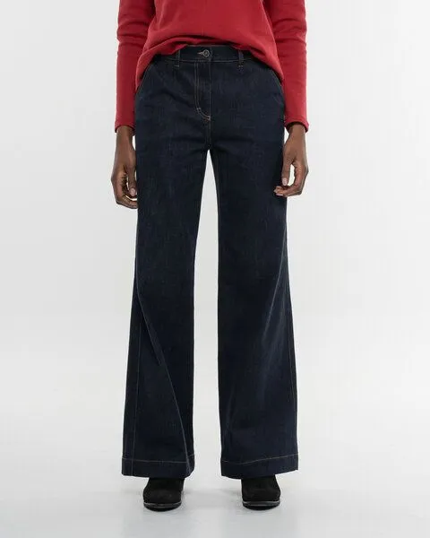 Alma & Lovis Alma & Lovis Trendige Marlene-Jeans aus Bio-Baumwoll Denim | Jeans Marlene, Night blue (blau), – Produktbild 3 von 3