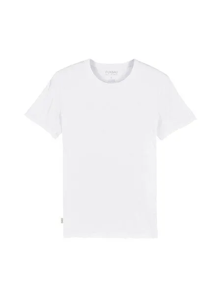 FUXBAU FUXBAU Männer Basic T-Shirt, Weiß, – Produktbild 3 von 4