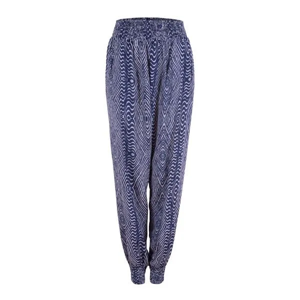 Jaya Jaya ANANDA ZUMBA - Damen - locker-leichte Sommerhose für Yoga und Freizeit, Zumba blue, – Produktbild 3 von 3