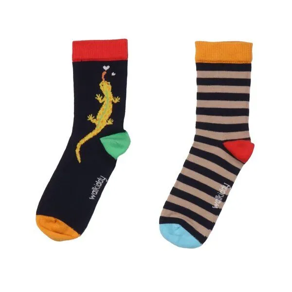 Walkiddy Baby Socken Bio-Baumwolle dunkelblau GOTS zertifiziert weiche Bündchensocken von Walkiddy vegan elastisch atmungsaktiv nachhaltige Erstlingssocken für Neugeborene und Babys – Produktbild 1 von 1