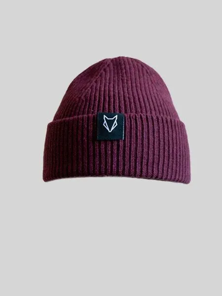 VEROIKON VEROIKON Merino-Beanies Lauscher, Bordeux, – Produktbild 2 von 3