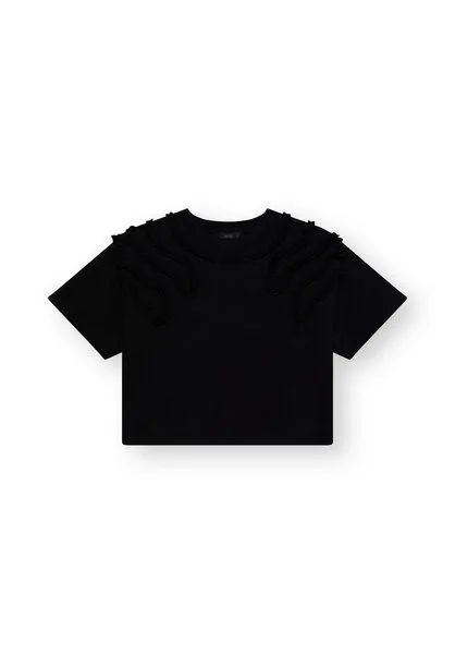 Lovjoi Lovjoi Damen T-Shirt MEXINE aus 100% Biobaumwolle, Black (schwarz), – Produktbild 1 von 4