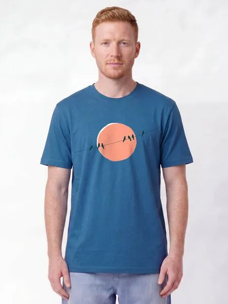 watapparel watapparel T-Shirt Unisex Countryside 01, Mindful blue, – Produktbild 2 von 2