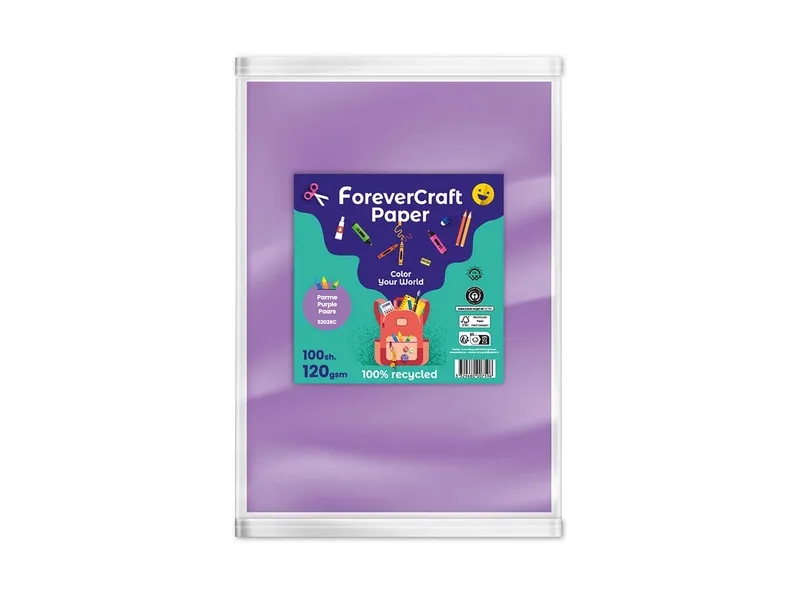Clairefontaine 100 Blatt Tonpapier DIN A4 "forever craft paper" 120g/m² violett – Produktbild 1 von 1