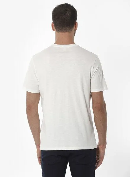 ORGANICATION ORGANICATION T-Shirt aus Bio-Baumwolle mit Anker-Print, Weiß(off white), – Produktbild 4 von 4