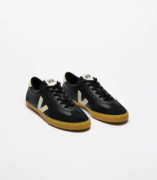 Veja Veja Damen-Sneakers Volley OT Leather Black Pierre – Produktbild 2 von 4