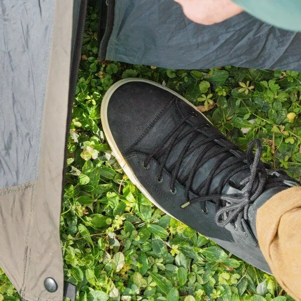 LANGBRETT LANGBRETT GDR sneaker | nubukleder, Schwarz/ecru (mehrfarbig), – Produktbild 2 von 4
