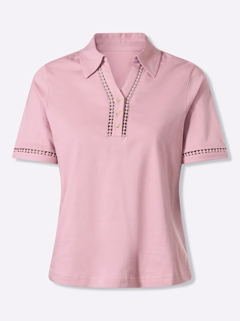 Witt Poloshirt mauve, Mauve, – Produktbild 1 von 2