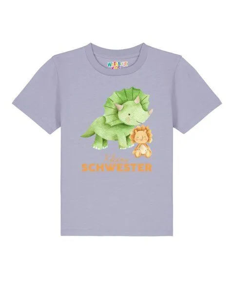 watabout.kids watabout.kids T-Shirt Kinder Dinosaurier 07 Kleine Schwester, Lavender, – Produktbild 1 von 2