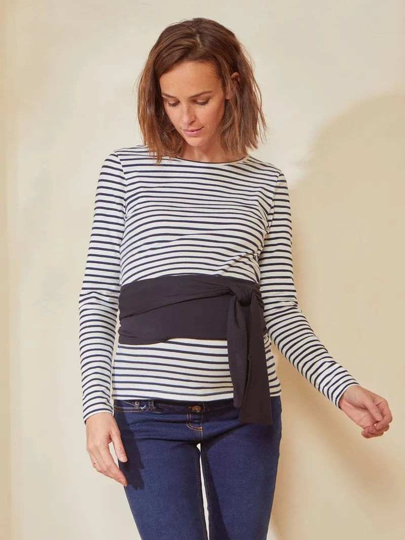 Vertbaudet Bauchband für die Schwangerschaft zum Binden, Schwarz, – Produktbild 3 von 4