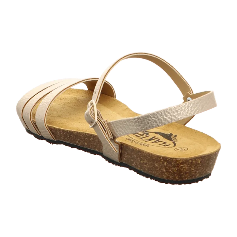 Plakton Plakton Damen Sandalen #SeoVarYear# für Damen, Beige, – Produktbild 3 von 7