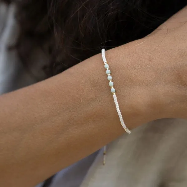 juni juni Boho Perlenarmband "Jade" – Produktbild 2 von 4