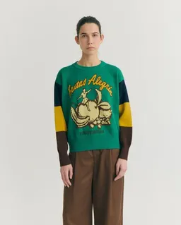 thinking mu thinking mu Obst-Pullover im Retro-Look – Produktbild 1 von 1