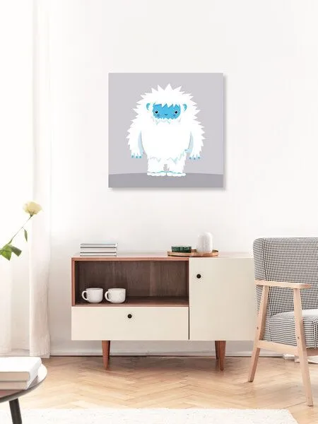 Photocircle Photocircle Poster / Leinwandbild - Yeti – Illustration fürs Kinderzimmer – Produktbild 2 von 4
