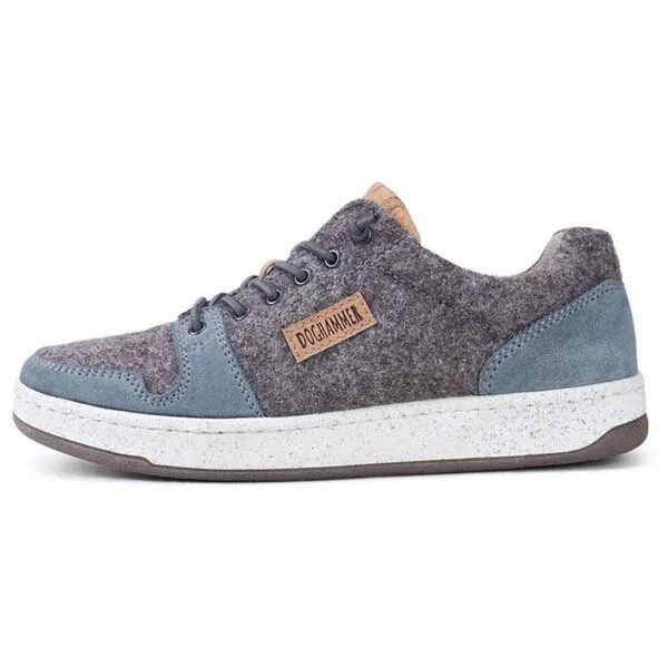 Doghammer Doghammer Nachhaltiger Sneaker aus deutscher Wolle für Damen - Local Wool Commuter, Graublau, – Produktbild 1 von 4