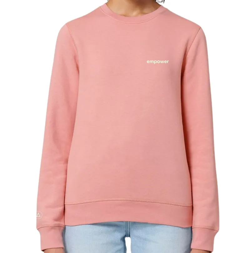 Inaska Inaska Damen vegan Pullover Unisex Statement Empower Weiches Rosa Creme, Rosa, – Produktbild 1 von 2