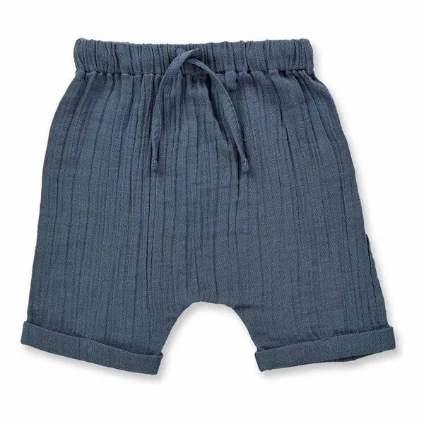 Sense Organics Sense Organics Baby Shorts, Modell CHARLIE, Blaugrau, – Produktbild 1 von 3