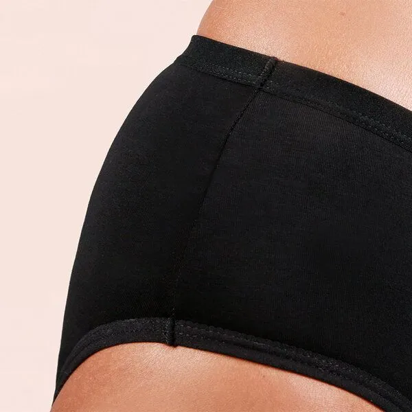 Taynie Taynie Periodenunterwäsche aus Bio-Baumwolle ohne Biozide, 3er pack schwarz, – Produktbild 2 von 4