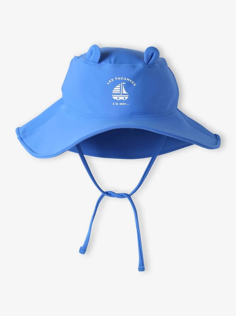 Vertbaudet Baby UV-Sonnenhut mit 3D-Ohren, Blau, – Produktbild 1 von 2