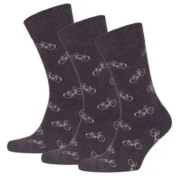 Opi and Max Opi and Max 3 Paar Fahrradmuster Socken aus Bio-Baumwolle (90% GOTS-zertifiziert) Opi & Max – Produktbild 1 von 1