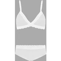 Frija Omina Frija Omina Set: Bio BH + Hipster Spitze hell, Weiß, – Produktbild 2 von 4
