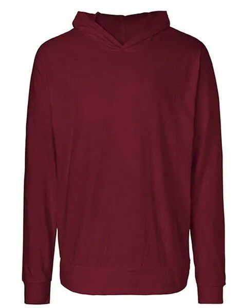 Neutral Neutral® Leichter Herren Unisex College Hoodie Hoody Kapuzenpullover Kapuzenpulli, Bordeaux, – Produktbild 2 von 4