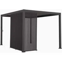Lamellenwand vertikal 123 cm für Terrassenüberdachung "Cadiz" – Produktbild 1 von 1